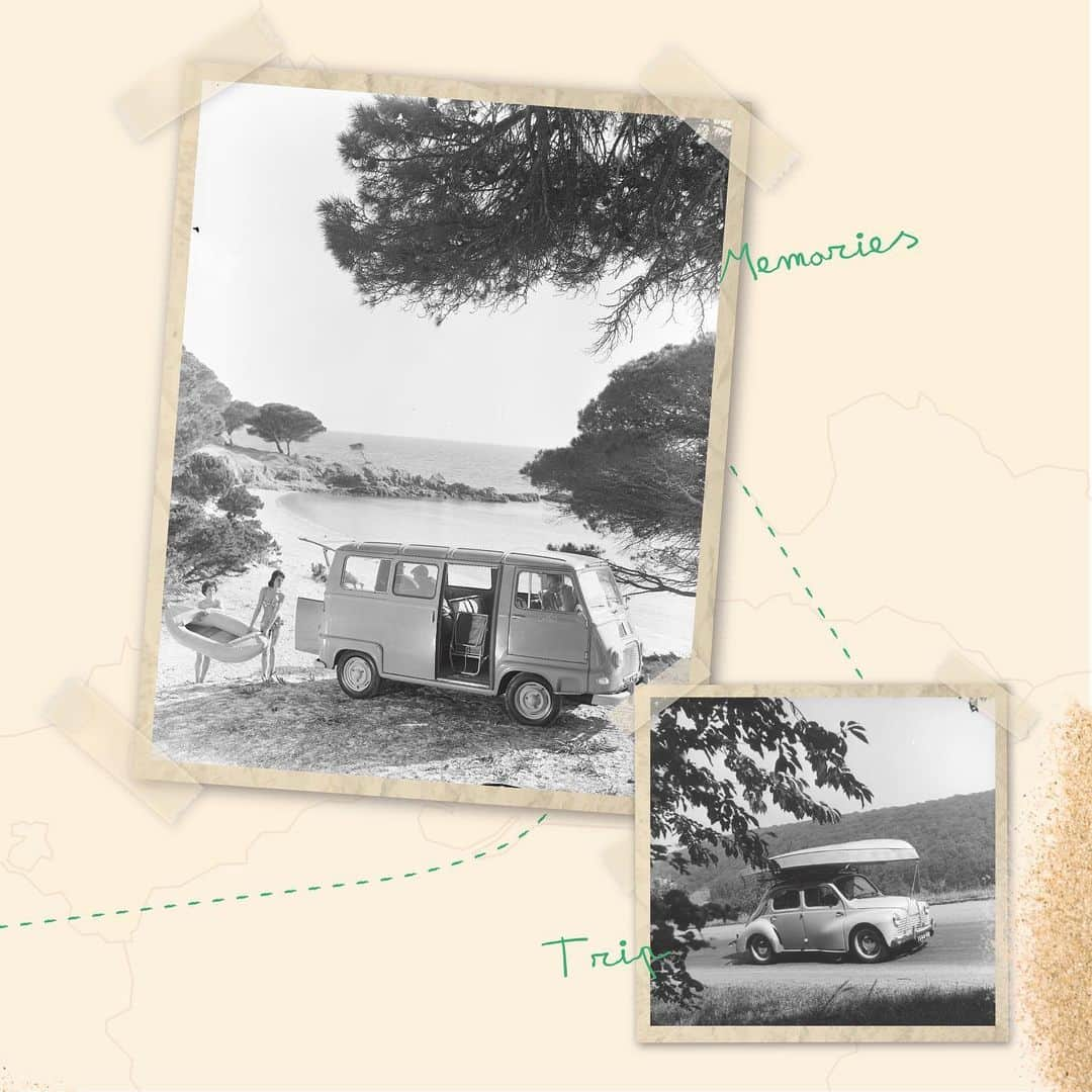 ルノーさんのインスタグラム写真 - (ルノーInstagram)「The Renault brand & #holidays have always gone hand in hand for a long time, mirroring the growth of the leisure sector in #France🇫🇷.⁣ We went looking for some pictures in our colorful archives & we can’t help feeling that #SummerVibe ✨⁣ .⁣ .⁣ .⁣ #holidays #Renault #Vintage #Cars #Carlovers」8月14日 23時34分 - renaultgroup