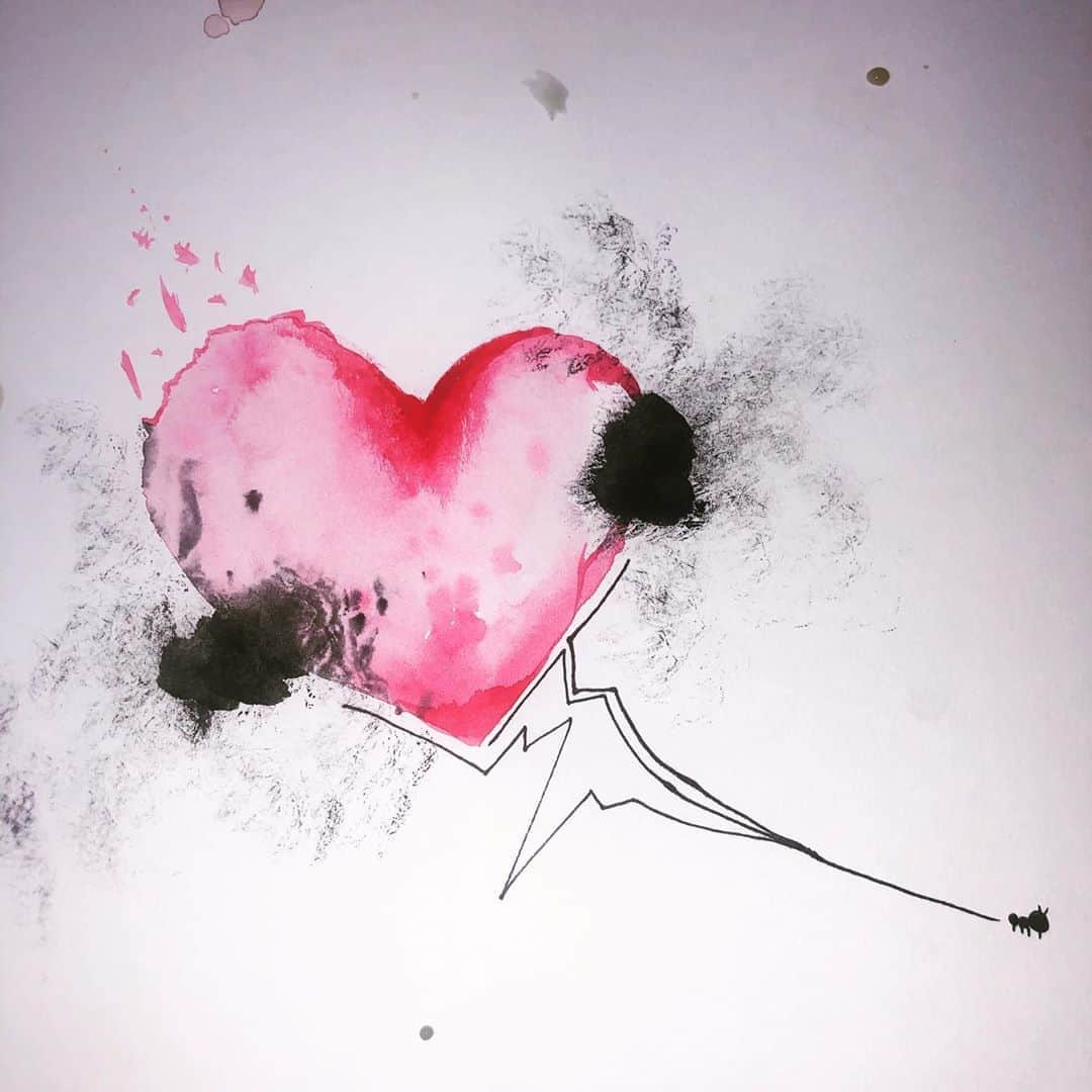 のインスタグラム：「Do you understand what this means? . . . .  . . . #イラスト #絵具 #水彩 #水彩画  #artist #illustration #illustrator #art #design #drawing」