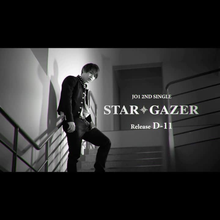 のインスタグラム：「2ND SINGLE 『STARGAZER』 リリースまでD-11！  JO1 2ND SINGLE 『STARGAZER』 🎼 2020.08.26 Release  #リリースカウントダウン #Dday11 #與那城奨 #YonashiroSho #JO1 #STARGAZER #OH_EH_OH」