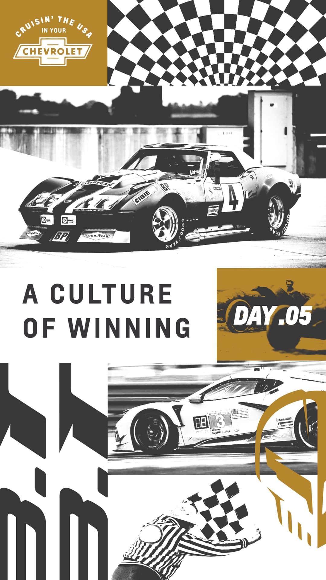 シボレーのインスタグラム：「No one has built a culture of winning quite like @TeamChevy. Explore our history and relive our most memorable racing moments. #ChevyLove」