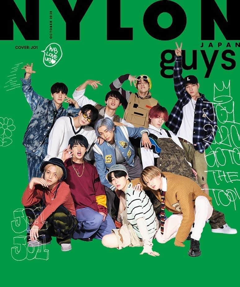 NYLON JAPANさんのインスタグラム写真 - (NYLON JAPANInstagram)「【NYLON guys JAPAN10月号表紙解禁】 8月28日発売のNYLON JAPAN guys 表紙を飾るのは、今、最も熱いグローバルボーイズグループ《JO1 @official_jo1》！ 34Pにわたるカバーストーリーのテーマは「Youth」＆「School Life」。2nd シングル『STARGAZER』の学生服の衣装にインスパイアを受け、NYLON的スクールライフを 90s ファッションに落とし込んで表現。“仲間”号にちなんだ青春や学生時代を感じられるヴィジュアルで、彼らの自然体なムードを切りとった。 Amazonで予約スタート！ いますぐチェックして。 www.nylon.jp/NYLON197  @NYLONguysJAPAN @kanakomomota_official @shioritamai_official @takagireni_official @official_jo1 @takashi_matsuo0923 @vaundy_engawa @tsuyoshikusanagi_official @da_ice_staff @da_ice_hayate_wada @yooshiakiii @mi0306chi @bullettrain8 @takunicochanman @happy_yuki05  その他、《EMPiRE》《松尾太陽×Vaundy》《草彅剛》《和田颯／Da-iCE》《よしあき＆ミチ》がラインアップ！   超特急メンバーによる大人気連載『Virgin Express』では、タクヤとユーキがボルダリングに挑戦！ 本誌では“仲間”についての深堀りインタビューも！  #NYLONJAPAN #JO1 #STARGAZER #表紙 #Squadgoal #nextissue #10月号」8月14日 16時16分 - nylonjapan