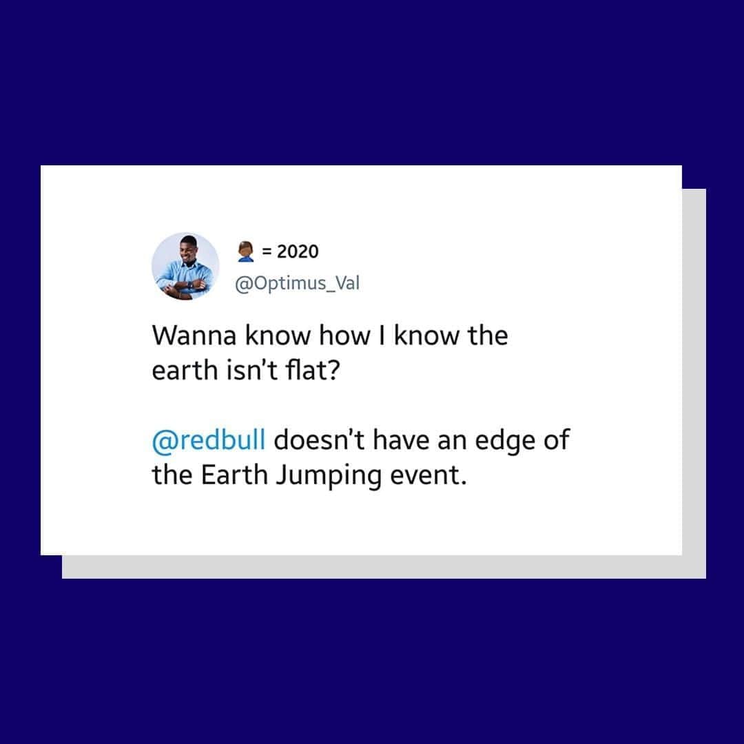 レッドブルのインスタグラム：「we can't wait to read the comments on this one 😏  #redbull #givesyouwings #earth #planet」