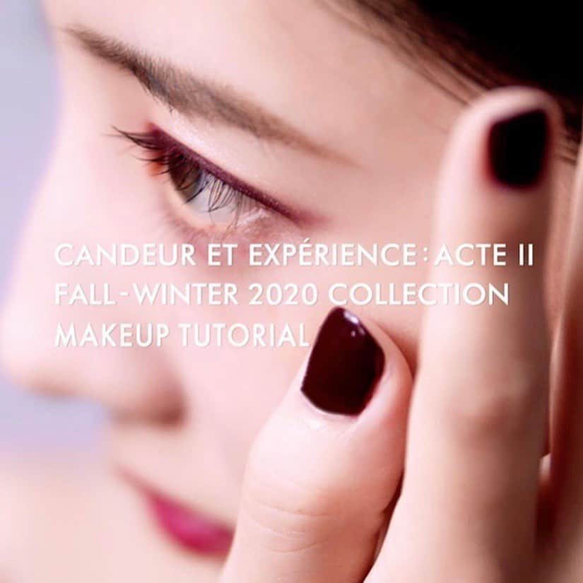飯島望未のインスタグラム：「Posted @withregram • @daichi__nakagawa . CHANEL CANDEUR ET EXPÉRIENCE : ACTE Ⅱ FALL - WINTER 2020 COLLECTION 【PLUM】  @chanel.beauty   #direction #edit   #chanel  #chanelmakeup  #beauty #movie  #mediacomposer  #davinciresolve #レキャトルオンブル」