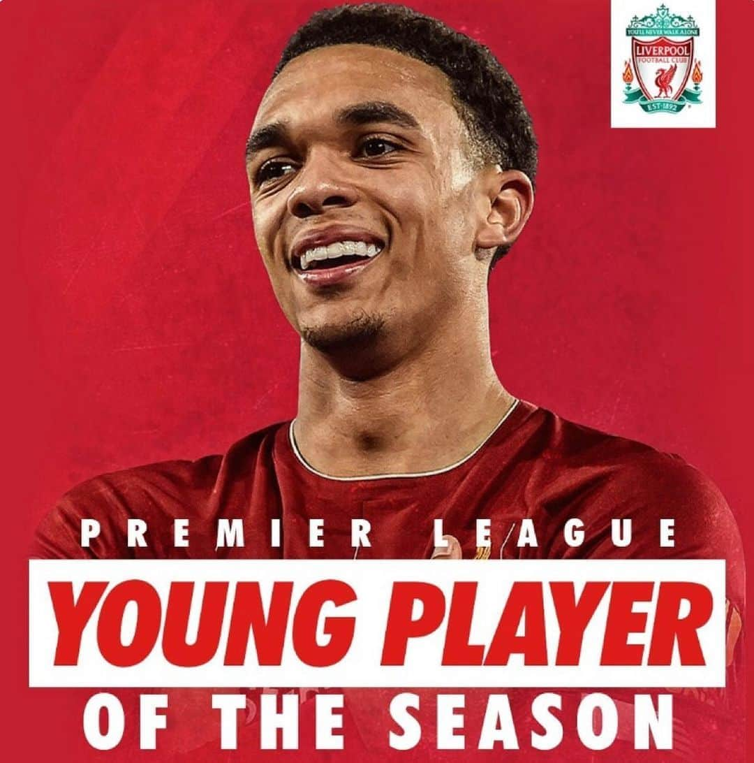 トレント・アレクサンダー＝アーノルドさんのインスタグラム写真 - (トレント・アレクサンダー＝アーノルドInstagram)「Trent is named Premier League Young player of the season. Easywork. (14-08-2020) 🔴📷: Liverpool FC 🔴 @trentarnold66 🔴  Tags ignore: #trentarnold #TAA66 #team66 #trentalexanderarnold #team66 #trentalexander  #milner #hendo #gerrard #benwoodburn #liverpool #lfc #salah #mane #firmino #robertson #vandijk #emrecan  #chamberlain #aoc #lallana #matip #lovren  #moreno #football  #l4l #f4f #lfl #lovelfc」8月14日 18時20分 - trentaa66