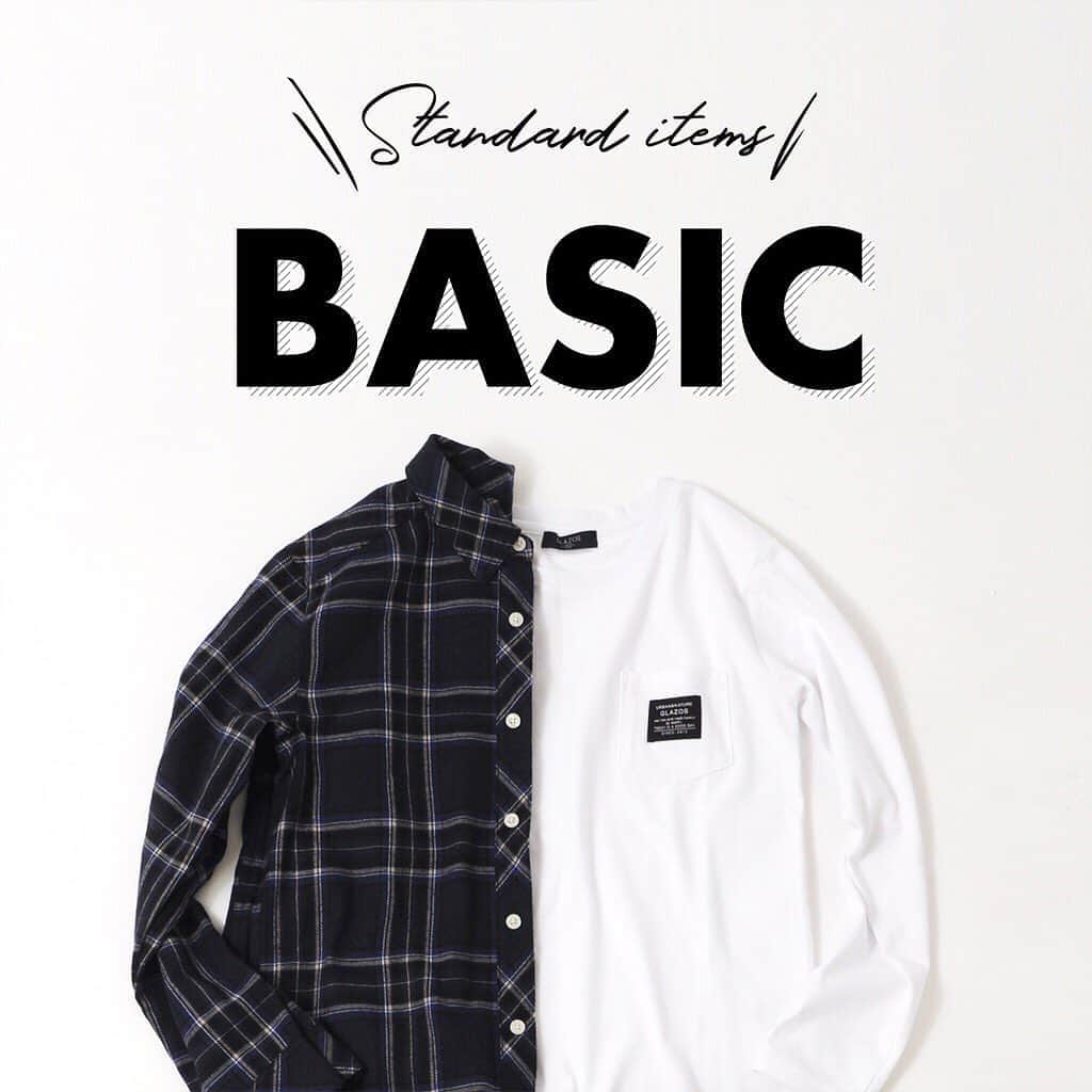GLAZOSのインスタグラム：「. #basic items . シンプルで使い勝手のよい 無地やボーダーなど、 長く使える定番アイテム GLAZOSで取り扱っております。 . デザインものもいいけれど、 シンプルなチノパンツや 大人っぽく決めたい時のチェックシャツなど アイテムをまとめました。 . ぜひサイトのほうチェックしてみてください◎ . . . #glazos #kidsootd #kidsfashion #kidscoordinate #kidsfashion #kids #mensfashion #mensstyle #boy #おそろいコーデ #兄弟 #小学生コーデ #小学生男子 #おでかけコーデ #中学生男子 #小5 #小6 #キッズファッション #男の子ママ #男子 #小学生 #定番 #denim #border」