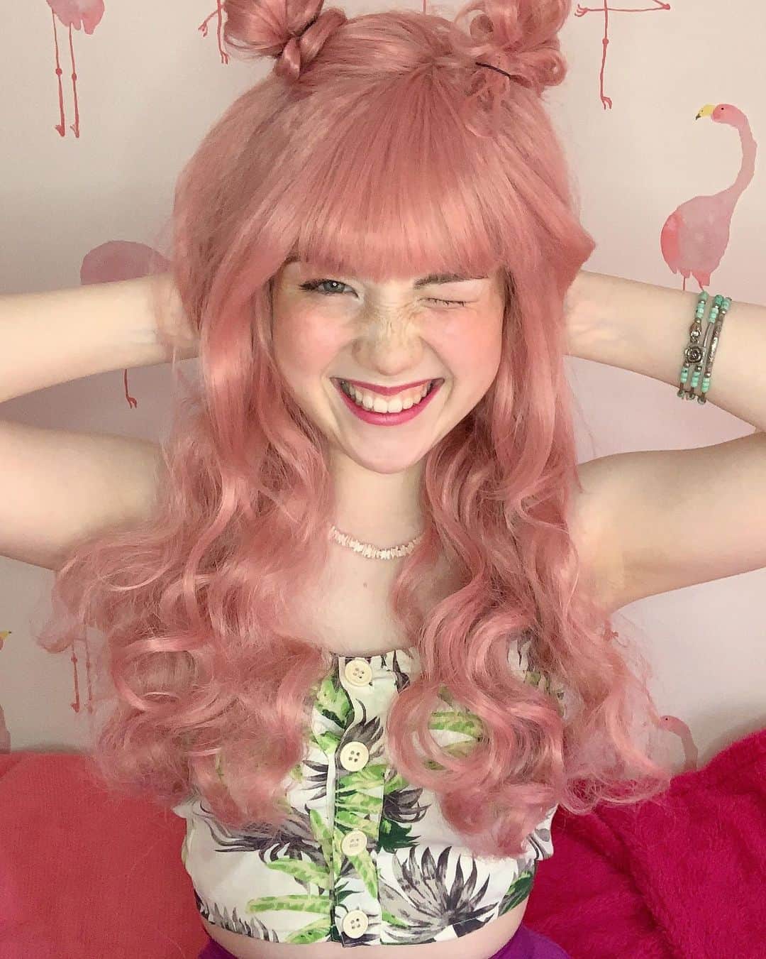 OJasさんのインスタグラム写真 - (OJasInstagram)「💕💕#instalike #instagram #instapic #instalove #instaphoto #likelike #pink #pinkhair #pinkgirl #hawaii #hawaiian #smile #お洒落さんと繋がりたい #ピンクヘアー #ピンク #ピンクカラー」8月14日 19時44分 - ojas514