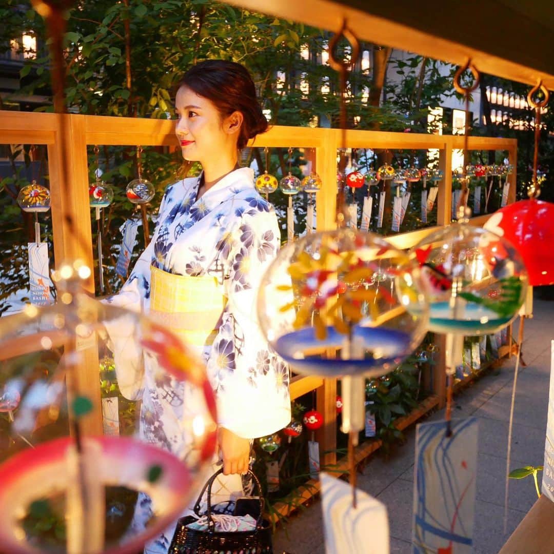 のインスタグラム：「🎐🎐🎐 .  #風鈴 #ふうりん #🎐  #浴衣 #ゆかた #👘  #初盆 #おかえりなさい」