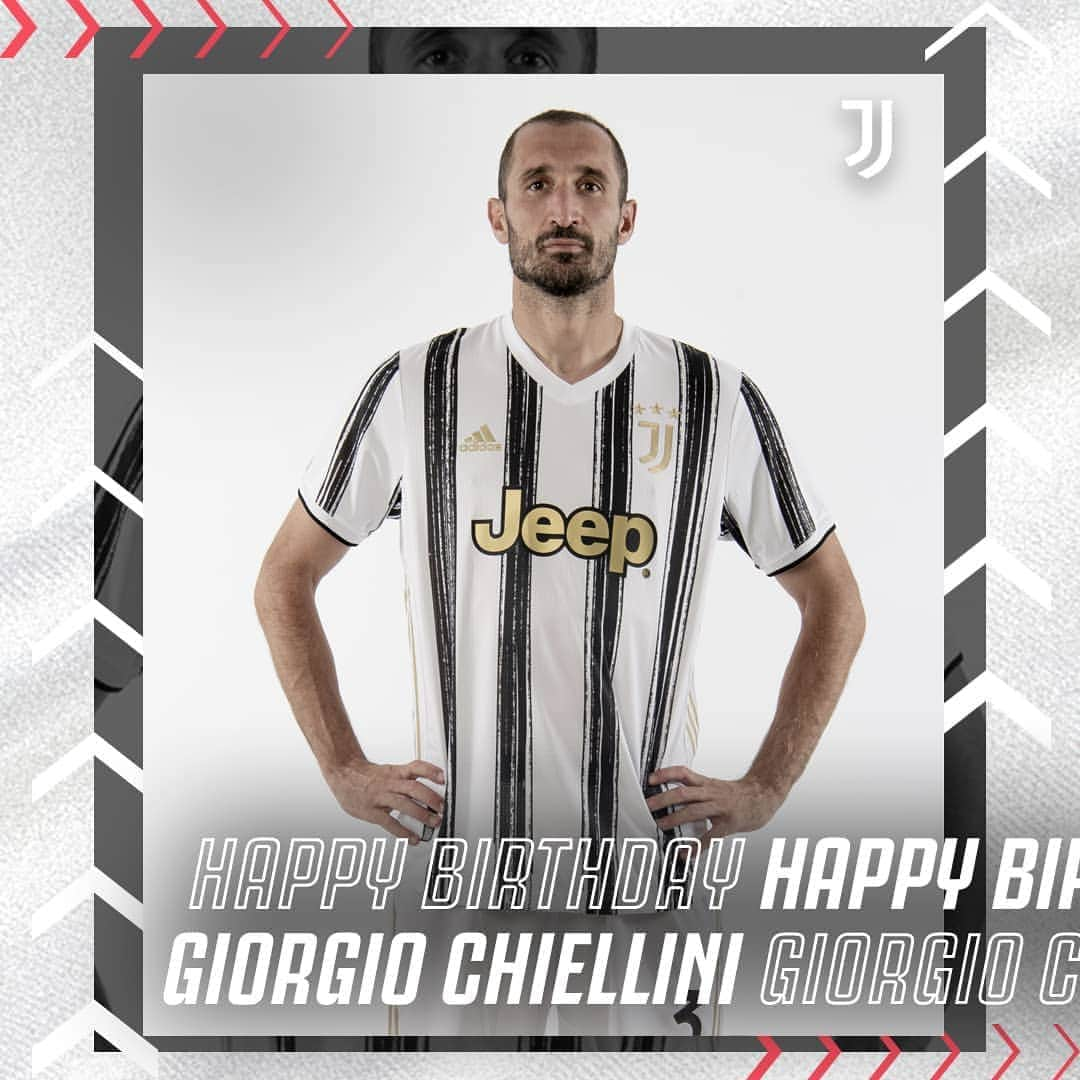 ユヴェントスFCさんのインスタグラム写真 - (ユヴェントスFCInstagram)「Happy Birthday, ©️aptain @giorgiochiellini! 🎂⚪⚫  #FinoAllaFine #ForzaJuve」8月14日 20時41分 - juventus