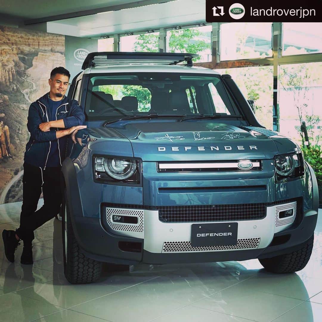 田村優のインスタグラム：「NEW DEFENDER チャレンジはじまってます🤙🏾🤙🏾 プロフィールリンクから皆さん是非 #NEWDEFENDER #landroverdefender  #landrover  #ランドローバーブランドアンバサダー」