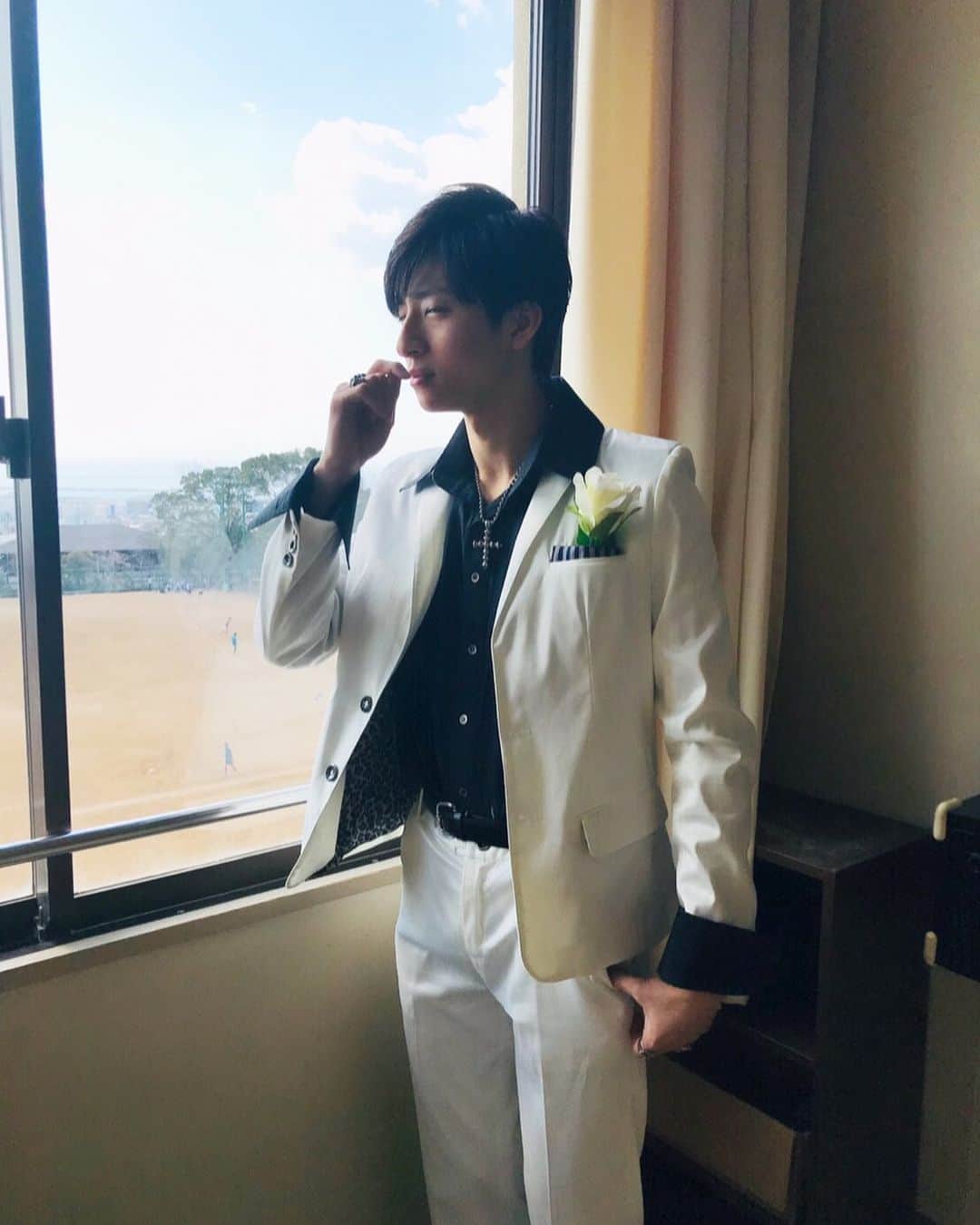 岡田翔大郎のインスタグラム：「撮影の時のオフショット . . 文化祭ってやっぱいいね👍」