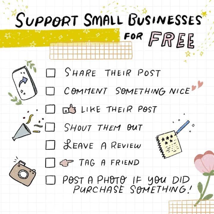 フリーディアのインスタグラム：「What is everyone doing this weekend? What about supporting a small business for FREE! 😳  YES! Purchasing something from a small business is definitely huge in so many ways. And now with unemployment at its highest, some of us need to save at the moment (aka me💕)  Here are some easy peasy ways to support small and local businesses. Hope it gets you inspired to spread some love this weekend and possibly forever!!! * *  今週末はみんな何をしているの？ 無料で小さなビジネスをサポートするのはどうですか？ 😳  はい！ 近所のショップから何かを購入するのはビジネスとしてはとっても良い事です。 でも今、仕事をなくした人が最も多い今、買い物するよりも貯金をする人が増えているでしょう（meね💕）  サポートするにはとっても簡単でいくつかの方法を紹介します。 今週末、そしていつまでも永遠に愛を広めるためにインスピレーションを得られることを願っています!!! ビジネスのインスタの写真のライク、シェア、友達にもシェアしたり。コメント残したりするのは凄く助かるから。簡単でしょ！ #supportsmallbusiness #support #localbusiness #shopsmall #shoplocal #supportartists #share #like #comment」