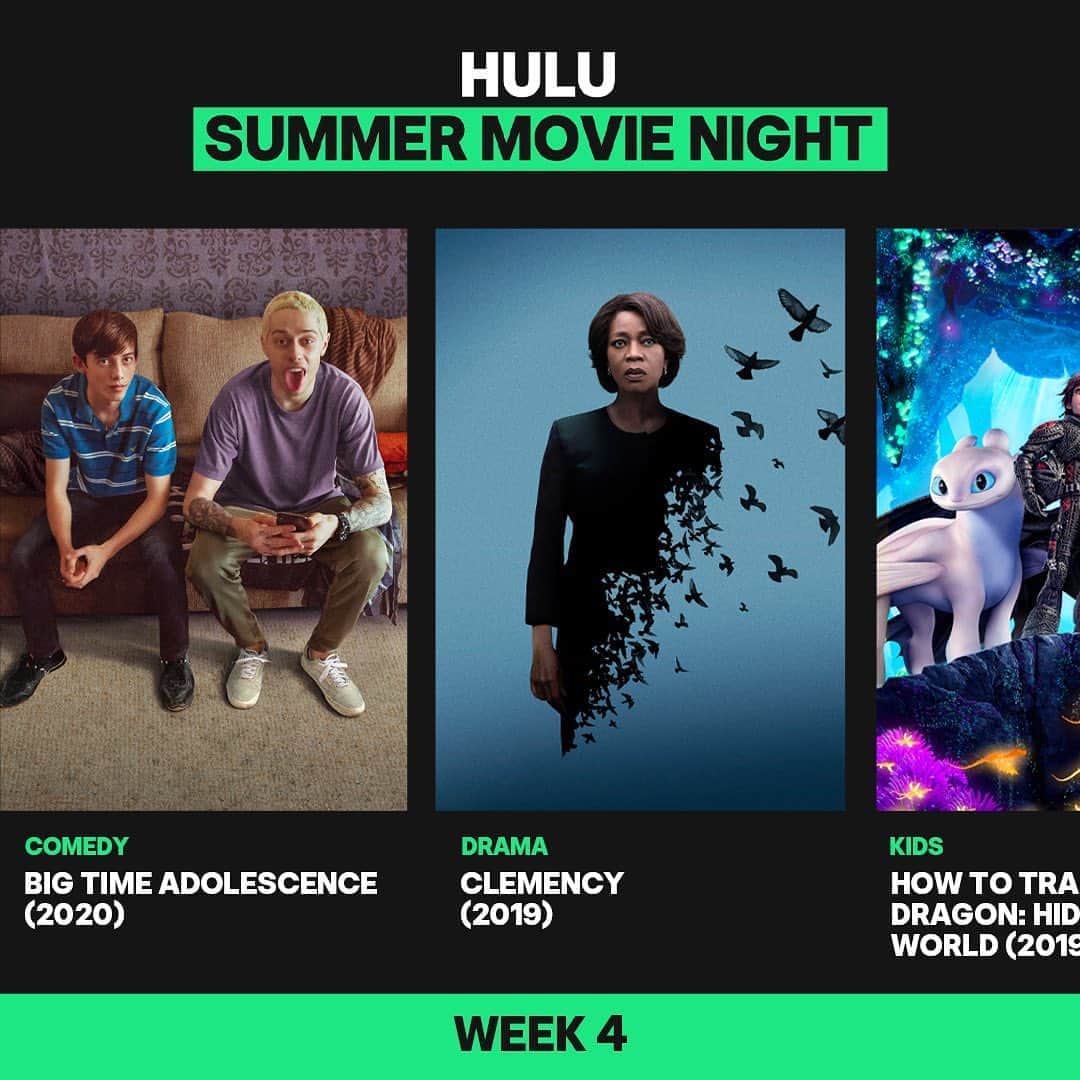 Hulu Home of Emmy-winningさんのインスタグラム写真 - (Hulu Home of Emmy-winningInstagram)「Wear whatever you want. Or wear nothing. #SummerMovieNights」8月15日 8時15分 - hulu