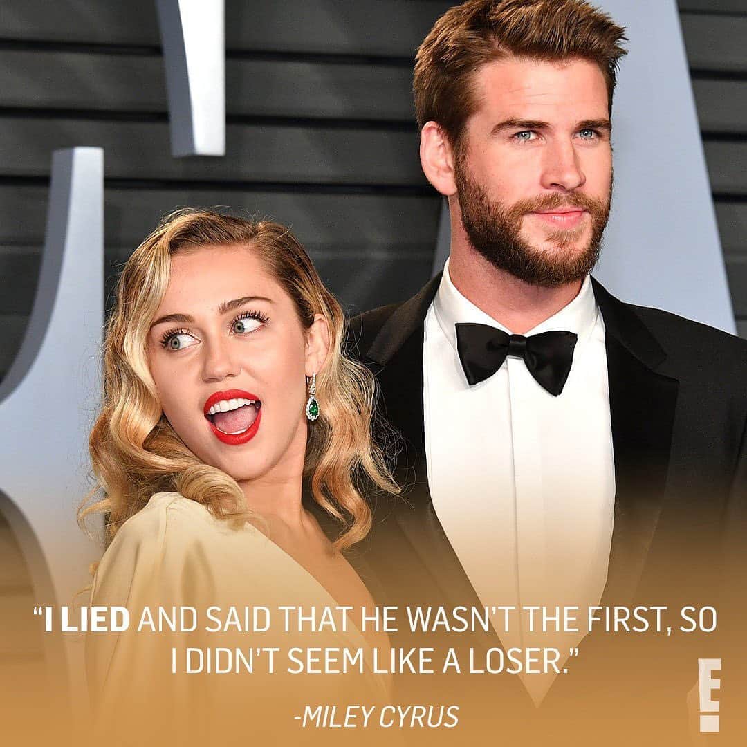 E! Onlineさんのインスタグラム写真 - (E! OnlineInstagram)「Her first time with Liam Hemsworth. ✔️ Her first sexual experience ever, with 2 women. ✔️ All the spicy details from Miley Cyrus's #CallHerDaddy interview are at the link in our bio. (📷: Getty)」8月15日 0時42分 - enews