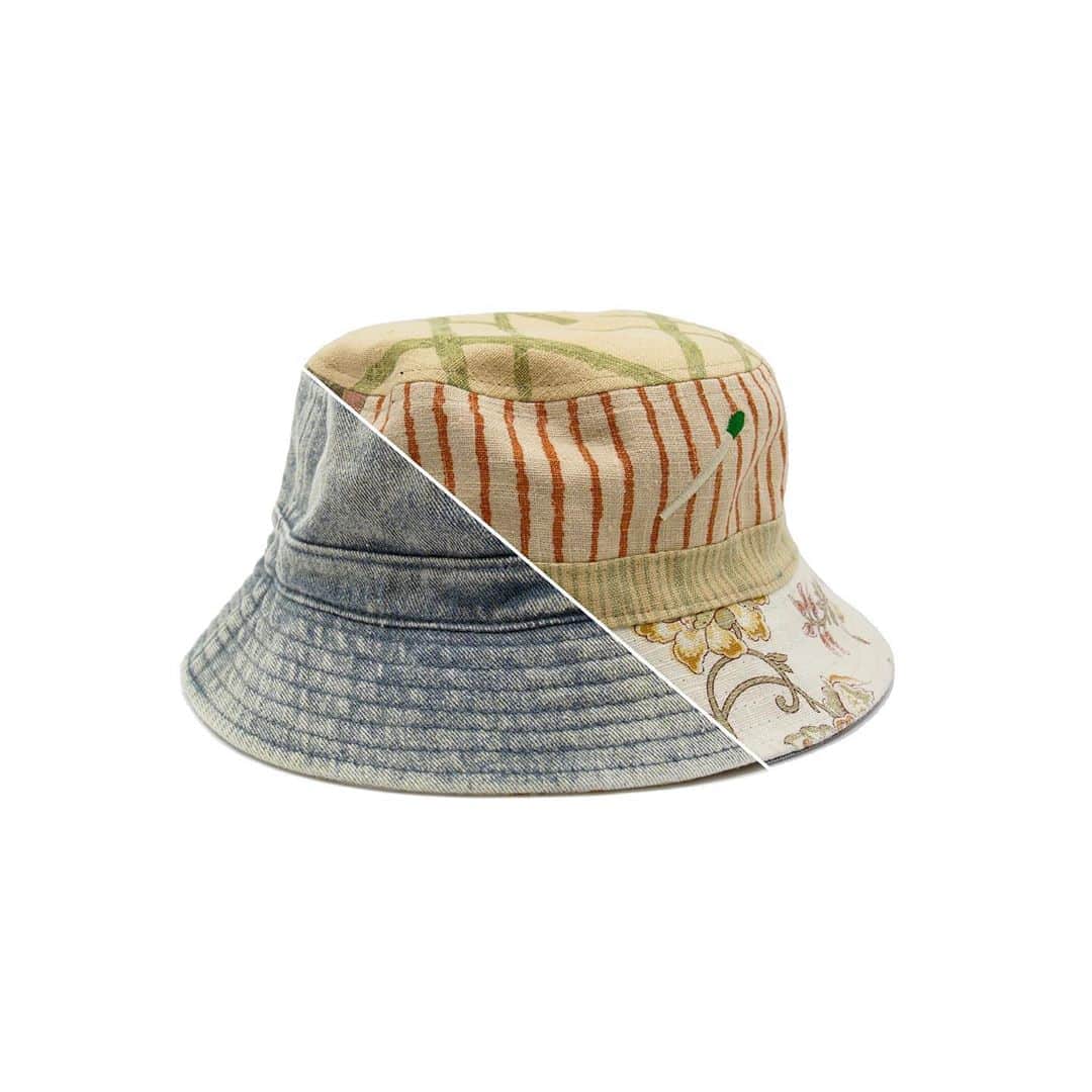 Nick Fouquetのインスタグラム：「💥 Reversible denim/patchwork bucket hat 💥 Online only limited edition」