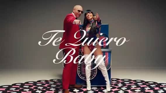 ピットブルのインスタグラム：「@iamchescapr ‘s new single “Te Quiero Baby” with yours truly and Frankie Valli is out now. Be sure to listen. Dale!」