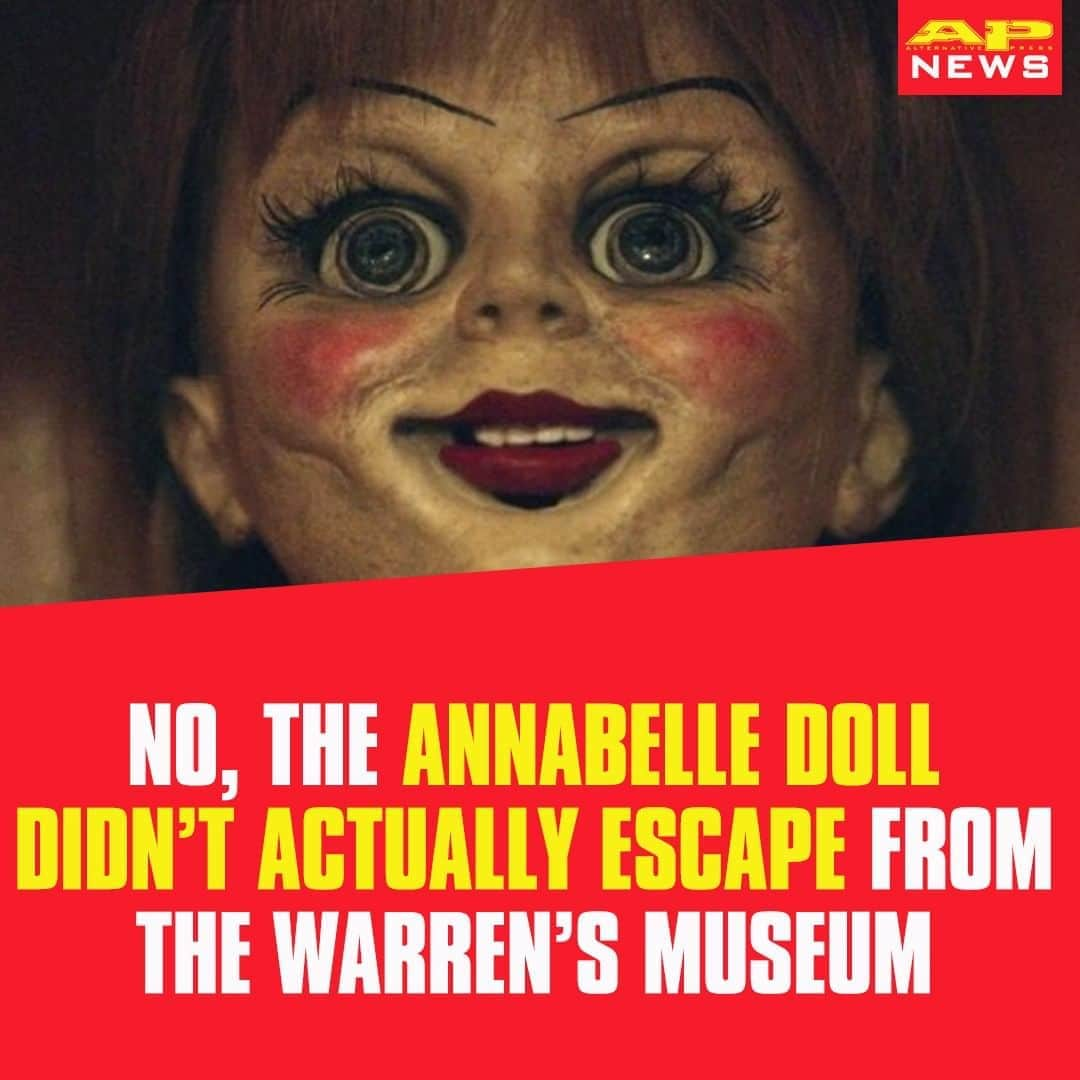 Alternative Pressさんのインスタグラム写真 - (Alternative PressInstagram)「People thought the Annabelle doll from ‘@TheConjuring’ franchise escaped from the Warren’s museum and, of course, the reactions are priceless⁠ LINK IN BIO⁠ .⁠ .⁠ .⁠ #theconjuring #annabelle #annabelledoll #annabelletheconjuring #warrenmuseum #altpress #alternativepress」8月15日 2時30分 - altpress