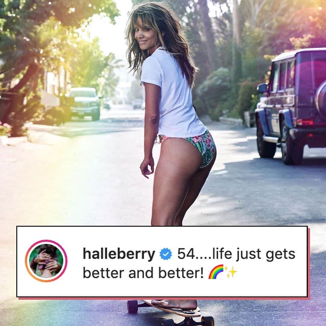 E! Onlineさんのインスタグラム写真 - (E! OnlineInstagram)「Halle Berry turns 54 today, and we can't E!ven.... 🤯(📷: Instagram/Shutterstock)」8月15日 4時32分 - enews