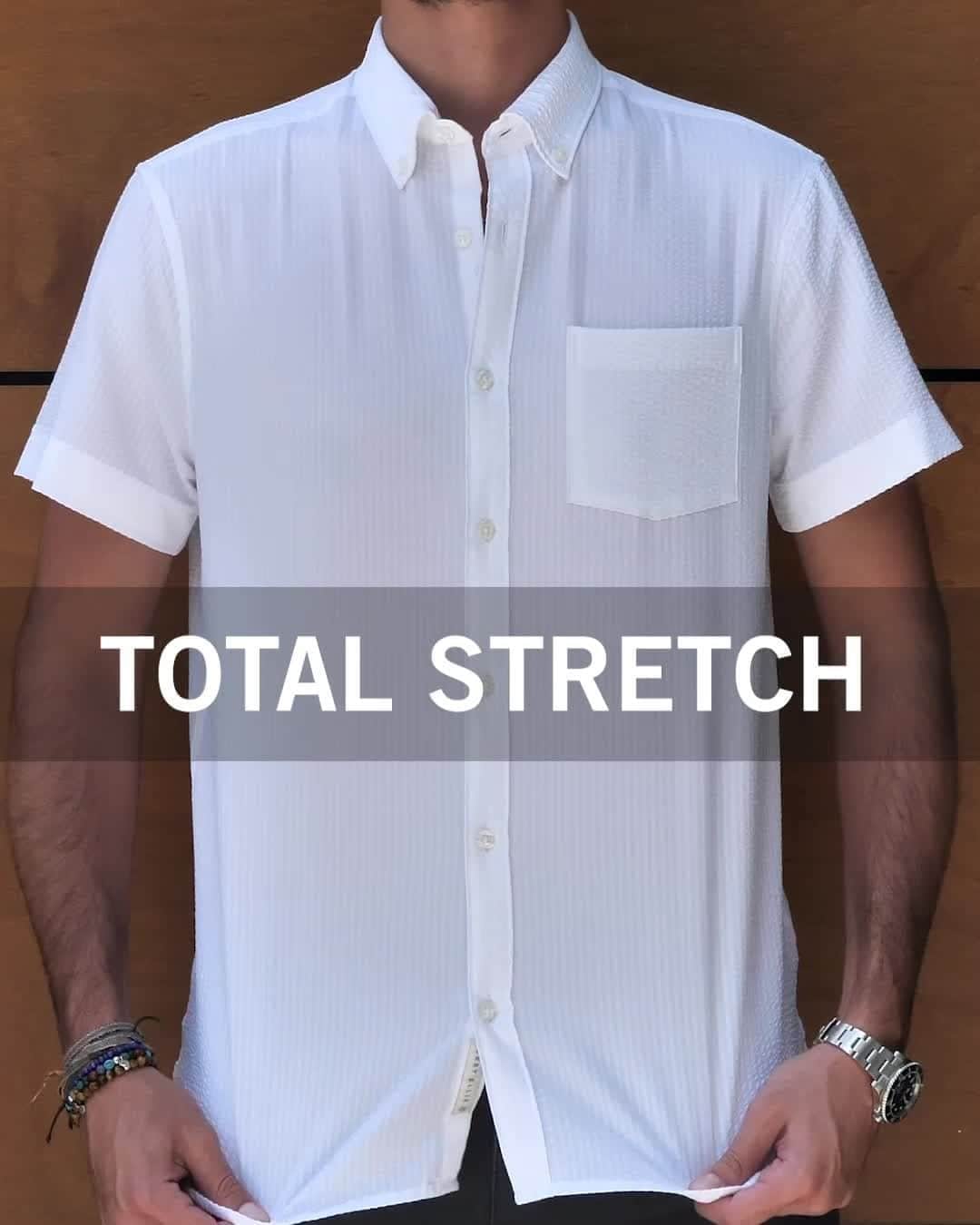 ペリーエリスのインスタグラム：「Stretch, lightweight & moisture wicking. Think high-performance quality for everyday excellence. #LifeReadySince1976」