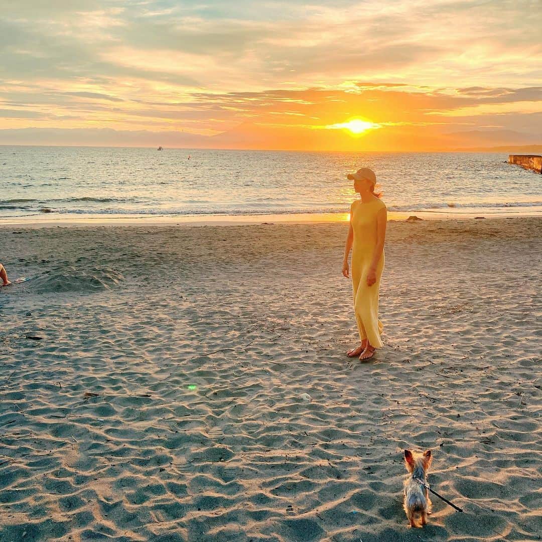 横山エリカのインスタグラム：「🗻🌅⛵️」
