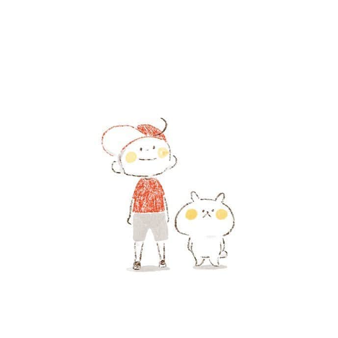 のインスタグラム：「#入道雲#終戦の日#イラスト#illustration#ウサギタケ#usagitake」
