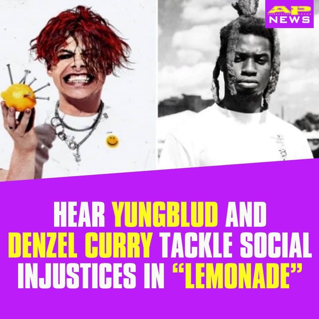 Alternative Pressさんのインスタグラム写真 - (Alternative PressInstagram)「LISTEN: @yungblud and @denzelcurryph have had enough of societal pressures and inequality in their explosive new collab “Lemonade”⁠ LINK IN BIO⁠ .⁠ .⁠ .⁠ #yungblud #denzelcurry #lemonade #socialjustice #socialinjustice #altpress #alternativepress」8月15日 11時30分 - altpress