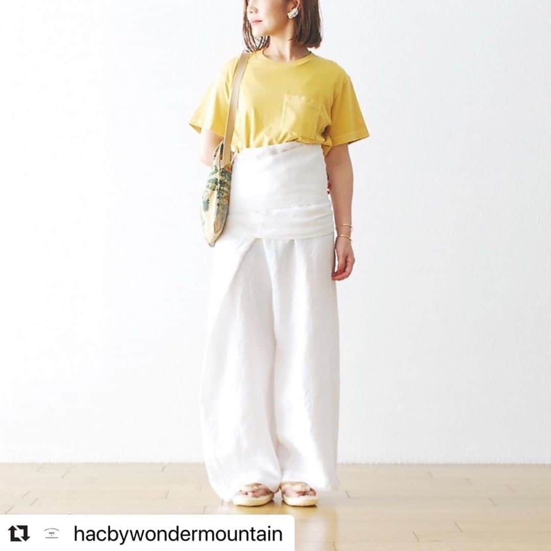 wonder_mountain_irieさんのインスタグラム写真 - (wonder_mountain_irieInstagram)「#Repost @hacbywondermountain with @make_repost ・・・ _ TOUJOURS / トゥジュー “Thai Style Wide Pants - Washed Irish Linen Chambray Cloth” ￥52,800- _ 〈online store / @digital_mountain〉 https://www.digital-mountain.net/shopdetail/000000007734/ _ 【オンラインストア#DigitalMountain へのご注文】 *24時間注文受付 *1万円以上ご購入で送料無料 tel：084-973-8204 _ We can send your order overseas. Accepted payment method is by PayPal or credit card only. (AMEX is not accepted)  Ordering procedure details can be found here. >> http://www.digital-mountain.net/smartphone/page9.html _ blog > http://hac.digital-mountain.info _ #HACbyWONDERMOUNTAIN 広島県福山市明治町2-5 2階 JR 「#福山駅」より徒歩15分 (水曜・木曜定休) _ #ワンダーマウンテン #japan #hiroshima #福山 #尾道 #倉敷 #鞆の浦 近く _ 系列店：#WonderMountain @wonder_mountain_irie _ #TOUJOURS #トゥジュー」8月15日 12時07分 - wonder_mountain_
