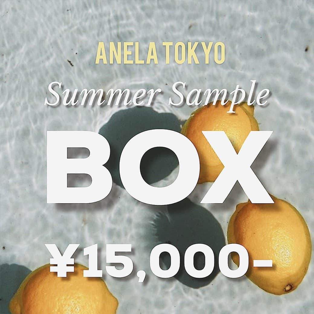 ANELA TOKYOさんのインスタグラム写真 - (ANELA TOKYOInstagram)「8/15(Sat)12:00~start⚡大好評につき数量限定再入荷🍋  📦𝚂𝚞𝚖𝚖𝚎𝚛 𝚜𝚊𝚖𝚙𝚕𝚎 𝙱𝙾𝚇📦﻿ ﻿  大好評だったサンプルBOXが、サマーバージョンで再登場🌴   ※数量限定なくなり次第終了。   “Anela Tokyo”より日頃の感謝を込めて、  総額100,000円以上!!!  今すぐ着れるAnelaらしいサマーアイテム&SWIM(2set~)が必ず入っております✨  また商品サンプルになる為、多少の使用感・着用感がある商品になります。  ご理解、了承のうえお買い求め下さい。  定番商品や今季の人気ITEMなど、大活躍間違い無しの超・超・超お得なBOXになっております。  数量限定、先行発売につき売れ切れ次第販売終了とさせて頂きます。  発送日・お届け日時のご指定は出来かねます。  お客様のご都合によるご注文後の返品・交換は一切承れません。  ※フリーサイズとSサイズとMサイズの商品も入っています。  サンプル商品の為、ご交換はいたしかねますのでご了承くださいませ。  ﻿ #summerbox #samplebox #masthave ﻿ #bestseller #summer #AnelaTokyo #happybox」8月15日 12時08分 - anelatokyo