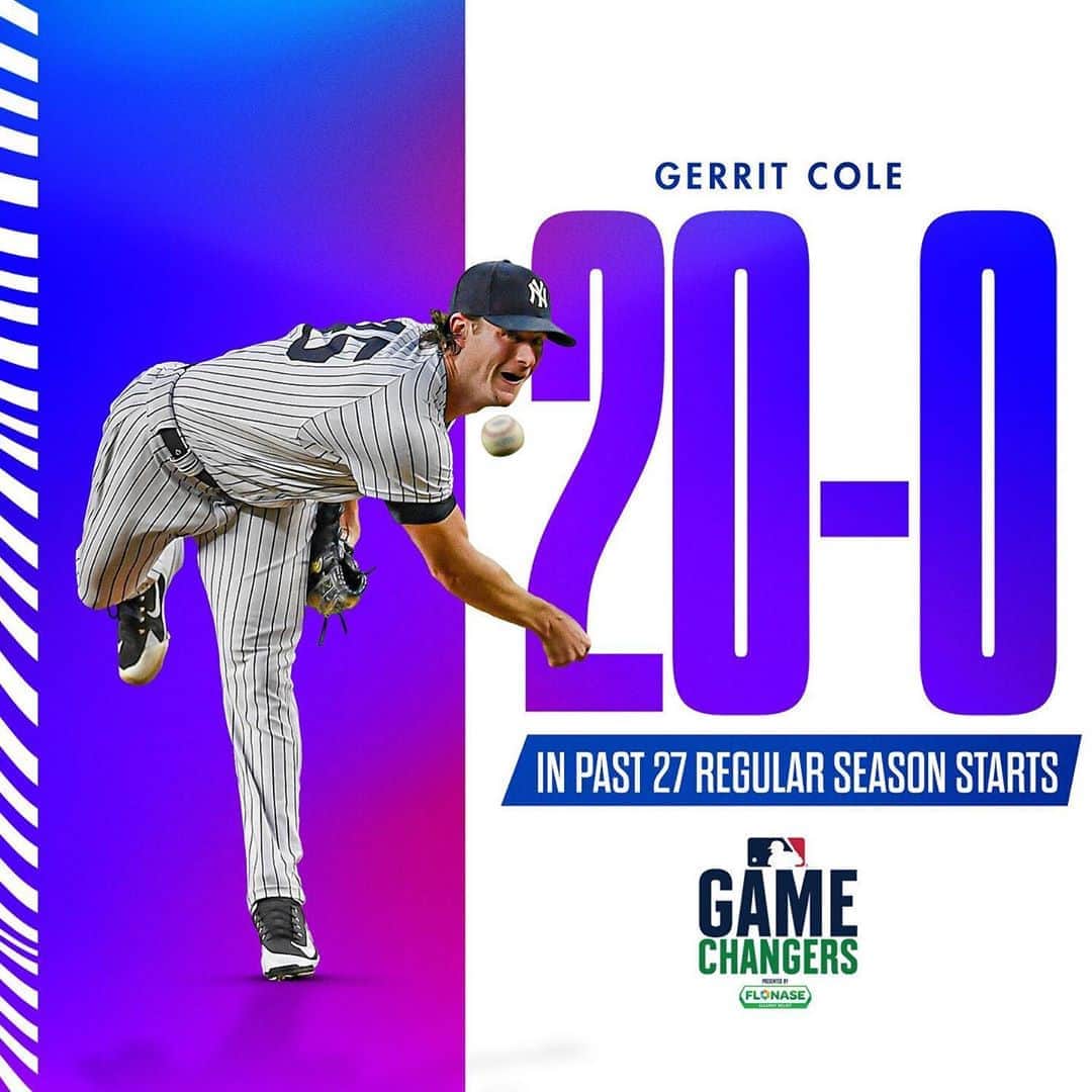 MLBさんのインスタグラム写真 - (MLBInstagram)「Need a win? Cole’s got what you need right here, right here.」8月15日 12時11分 - mlb