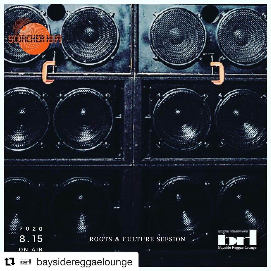 MIGHTY CROWNのインスタグラム：「チェックワンツー  #Repost @baysidereggaelounge with @get_repost ・・・ 8/15🅾️🅰️ ROOTS&CULTURE SESSION！ Scorcher Hi Fi @cojiecrown  @fb_sticko  セレクション！スマフォ&PCからはradiko.jp より。  #baysidereggaelounge #dancehall #reggae #radio #mightycrown  #dub #music #radiko #radio  #japan #yokohama @bana_daddy_b @fmyokohama847_official  @mastasimon  @fb_sticko @ninjacrown  @mightycrown @cojiecrown @mightycrown_entertainment」