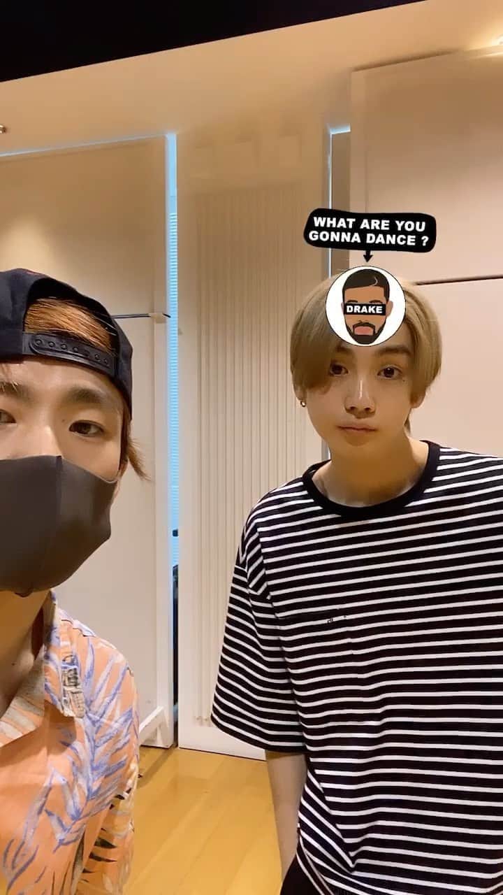 のインスタグラム：「・ 北さんすか⁉️草 まじ無理わろたぁ〜😂  しょへより🐒  #therampage  #吉野北人 #浦川翔平 #チャプチェ」