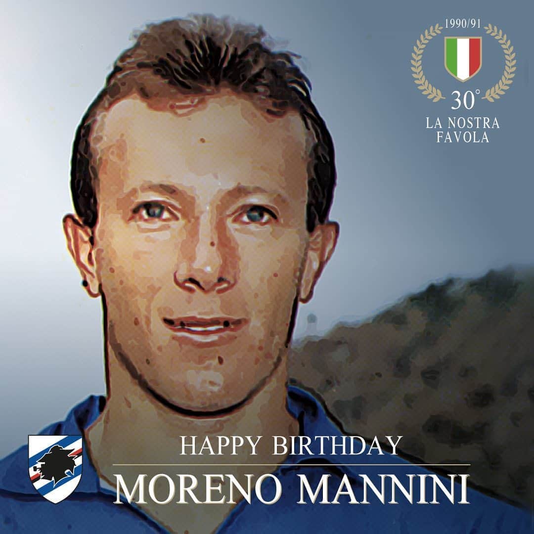 UCサンプドリアさんのインスタグラム写真 - (UCサンプドリアInstagram)「Buon compleanno, Moreno #Mannini. 🎂5️⃣8️⃣🎉  #INostriEroi. 🥇  #LaNostraFavola. 🇮🇹」8月15日 15時37分 - sampdoria