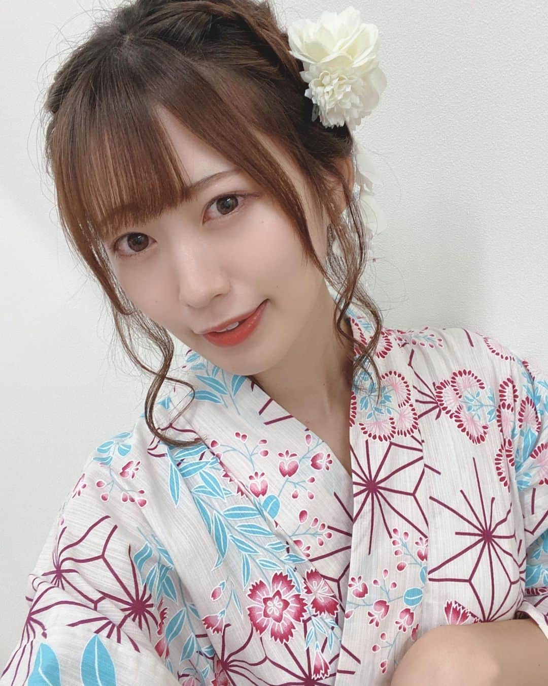 空野青空のインスタグラム：「浴衣にゃんだよ〜🌞🌴🌺✨ なつなつなつなつここなっつ！  #japan  #yukata  #浴衣 #浴衣ヘアアレンジ  #浴衣女子  #浴衣ヘア #アイドル #浴衣コーデ」