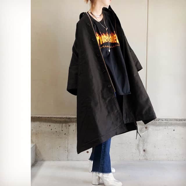 鑑田幸代のインスタグラム：「バランスが🖤 #hyke #oldpark  #maisonmargiela  #8uede  #juqui」