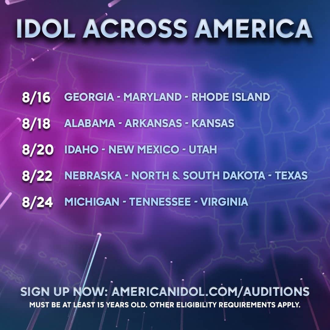 American Idolさんのインスタグラム写真 - (American IdolInstagram)「Former Idol runner-up/current country 🌟 @laurenalaina wants you to be a 🍑 and audition TOMORROW from Georgia, Maryland & Rhode Island! Reserve your spot now at AmericanIdol.com/Auditions」8月16日 3時18分 - americanidol