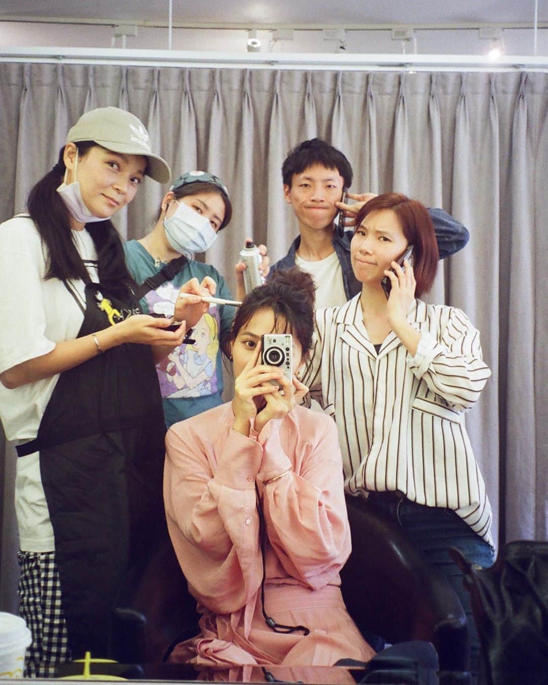吳子霏（Ellen Wu）のインスタグラム：「📷 #behindthescenes  #preparing for #dreamraider  #hbo #hboasia #獵夢特工」