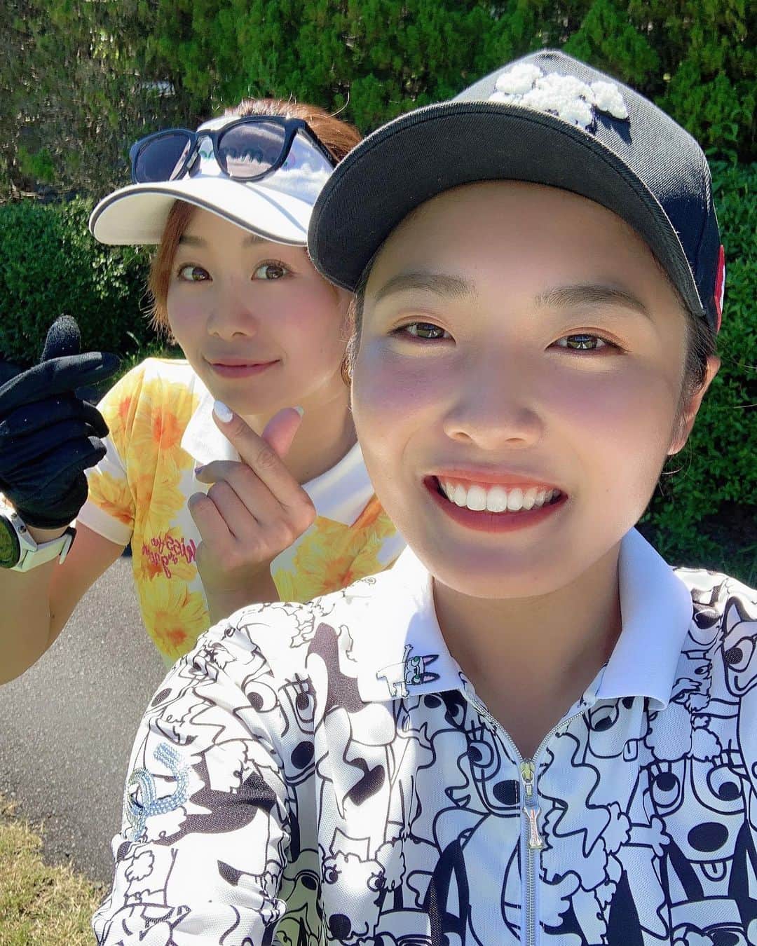 のインスタグラム：「. みらいちゃんとのラウンドは毎回楽しい💛💛 #あいテレビ #サンデーゴルフ  #サンデーゴルフwelovegolf宣言  #みてね #ちなみに私はでてません笑」