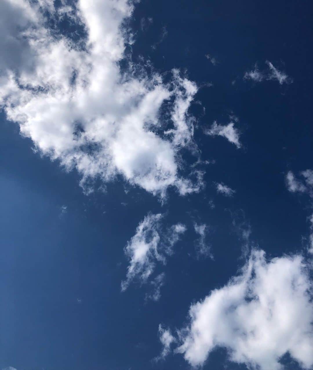 中野みやびのインスタグラム：「青空  #青空 #青 #blue #sky #雲 #white #picture #shotoniphone #スマホ #綺麗  #お気に入り #写真 #自然 #空 #sora #太陽 #群馬 #wawawa #みやび」