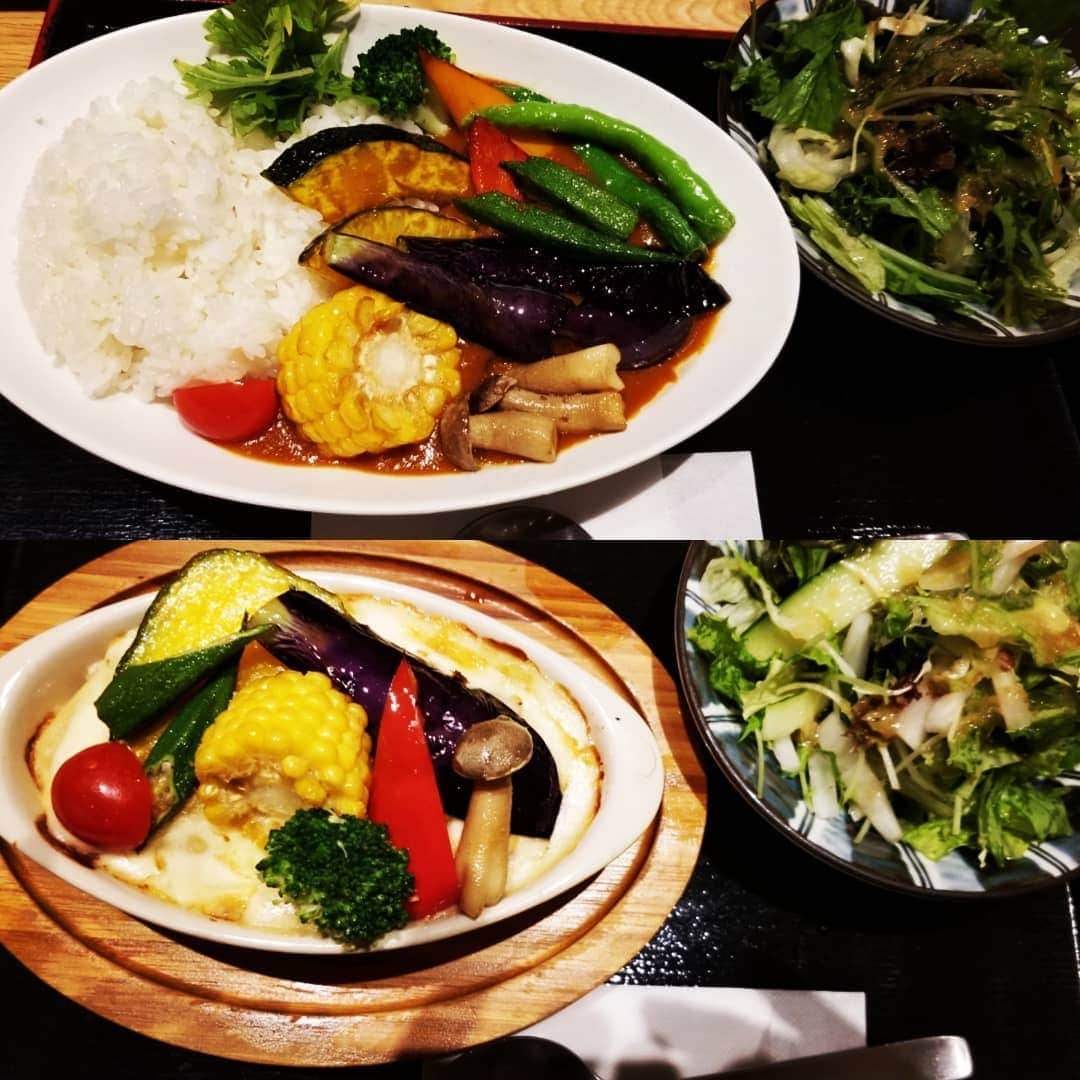谷口キヨコさんのインスタグラム写真 - (谷口キヨコInstagram)「晩御飯は高島屋さんのみのる食堂さんで。野菜がいっぱいで美味しいよね😋🍴💕わたしは野菜がゴロゴロのってるカレー。おともだちは同じく野菜ゴロゴロのドリア‼️ #みのる食堂 #野菜たっぷり #谷口キヨコ #きよぴー」8月15日 22時00分 - kiyokotaniguchi