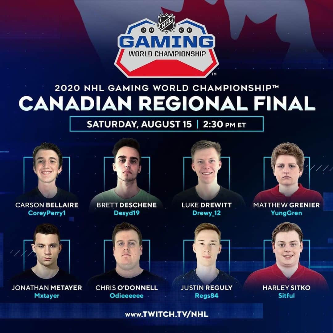 NHLさんのインスタグラム写真 - (NHLInstagram)「The first of the NHL Gaming World Championship Regionals begin today! The best #NHL20 competitors in Canada go head to head at 3 pm ET on Twitch.tv/NHL. #NHLGWC  Check out the pregame show The Lobby beginning at 2:30 pm ET.  @honda  @navyfederal  @scotiabank」8月16日 0時06分 - nhl