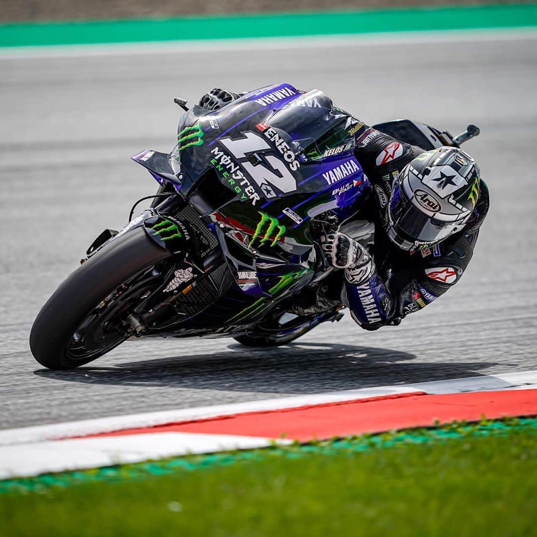 YamahaMotoGPさんのインスタグラム写真 - (YamahaMotoGPInstagram)「🗣️ @maverick12official, #AustrianGP Qualifying Result - P1:  "I'm really happy because my objective today was to be on the front row, but suddenly I felt an incredible feeling with the bike, also in FP4. From this morning we made a really big improvement. The team has done a really good job last night, so we need to try to understand which tyre will be the best option for tomorrow's race. Anyway, the bike is working fantastic, very different from Brno. So, I'm very happy and enthusiastic. We know that on one lap we can be very fast."  #MonsterYamaha  #MotoGP」8月16日 1時19分 - yamahamotogp
