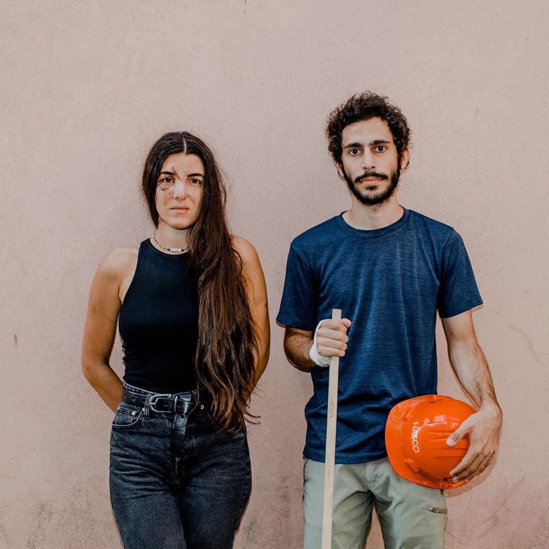 TIME Magazineさんのインスタグラム写真 - (TIME MagazineInstagram)「Angelique Sabounjian and Cherif Kanaan in Beirut on Aug. 10. Six days earlier, she was hit in the face with a piece of glass as the blast wave from the explosion tore through the coffee shop where she was working in the Gemmayze neighborhood. Sabounjian walked to the "completely demolished" St. George Hospital, where she would meet Kanaan. She was in "bad shape," he recalls. "I decided to stick with her and introduced myself." At one point, with her phone receiving so many calls, "she gave me the password so I could manage the calls from her family." As Sabounjian tells it, "the experience I lived until Cherif found me was a nightmare." He stayed by her side, and worked to find her an ambulance, until she received treatment at the Hôtel-Dieu de France hospital. "When I was confident that she was in good hands," Kanaan remembers, "I wished Angelique a fast recovery and left the room." Read more, and see more pictures, at the link in bio. Photograph by @myriamboulos for TIME」8月16日 1時29分 - time