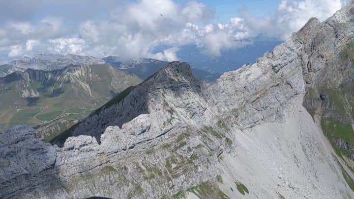 のインスタグラム：「#pointepercée #aravis #parapente #パラグライダー」