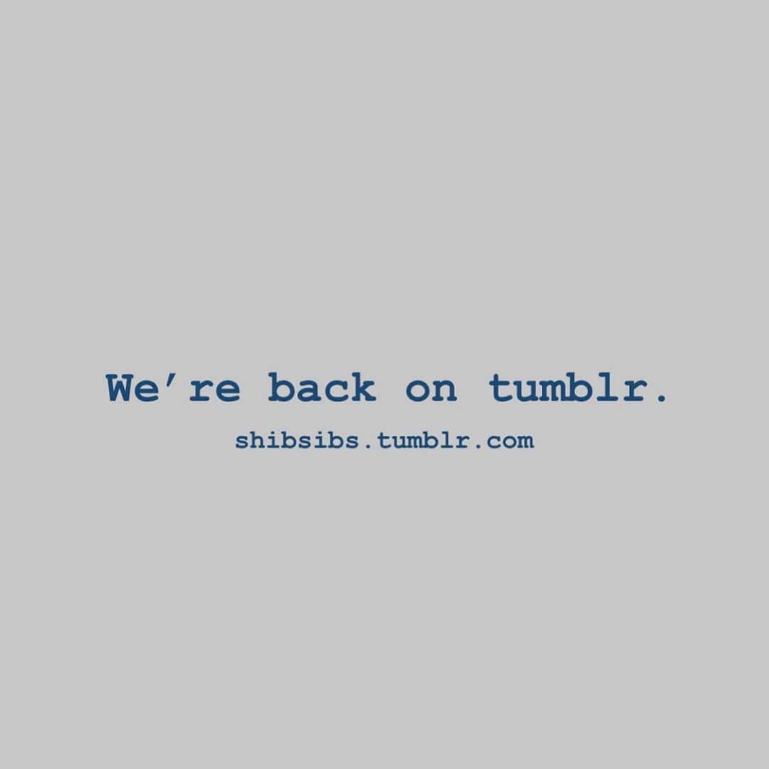 アレックス・シブタニさんのインスタグラム写真 - (アレックス・シブタニInstagram)「It’s been 2.5 years. We’re back on @tumblr. Come say hi 👋🏼」8月16日 2時10分 - shibsibs