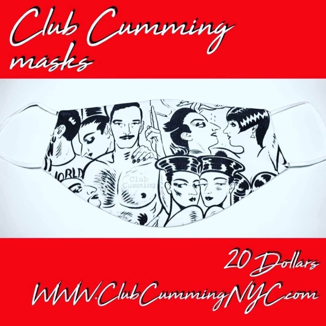 アラン・カミングさんのインスタグラム写真 - (アラン・カミングInstagram)「Our hand printed @clubcumming mural masks are now available!!」8月16日 2時19分 - alancummingreally