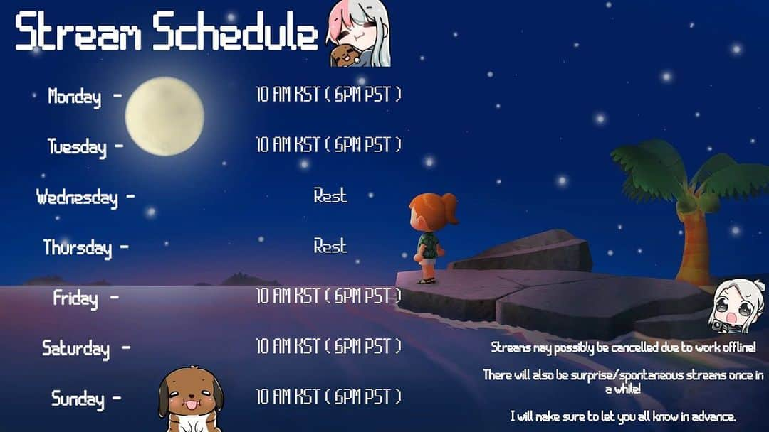 Shannonのインスタグラム：「Stream schedule is finally out!! I do have a couple things planned already and I am excited! (I do have some work next week so I may need to cancel a couple stream unfortunately ☹️) But!!! As we work our way through the schedule we’ll eventually figure out what games we end up playing on certain days ☺️ See you soon ❤️」