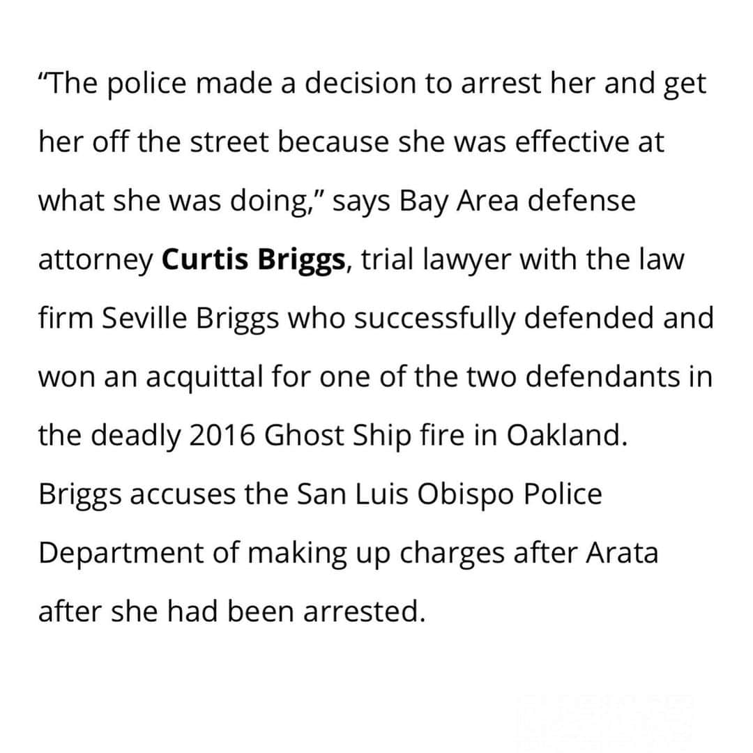 ソフィア・ブッシュさんのインスタグラム写真 - (ソフィア・ブッシュInstagram)「San Luis Obispo police chief wants DA Dow to charge Tianna Arata, a 20 year old freedom fighter and organizer, with MULTIPLE felonies for exercising her First Amendment Constitutional rights to protest, and thus demand justice. (And for the naysayers who will undoubtably ask ... Her protests are notoriously peaceful. Hush.)  The #FreeTianna coalition stated, “This is an intimidation tactic to silence protestors and democracy— we won’t let that happen.”  Call the number to learn more. And swipe through the slideshow to read Tianna’s interview with @billboard, which explains exactly what happened during the protest. These are OUR RIGHTS. These are OUR STREETS. The Constitution belongs to ALL OF US. It is OUR CONSTITUTION. When we allow it to be denied to some of us, we invalidate it for all of us. And that’s not happening on our watch. Let’s make some noise for Tianna, y’all.」8月16日 4時51分 - sophiabush