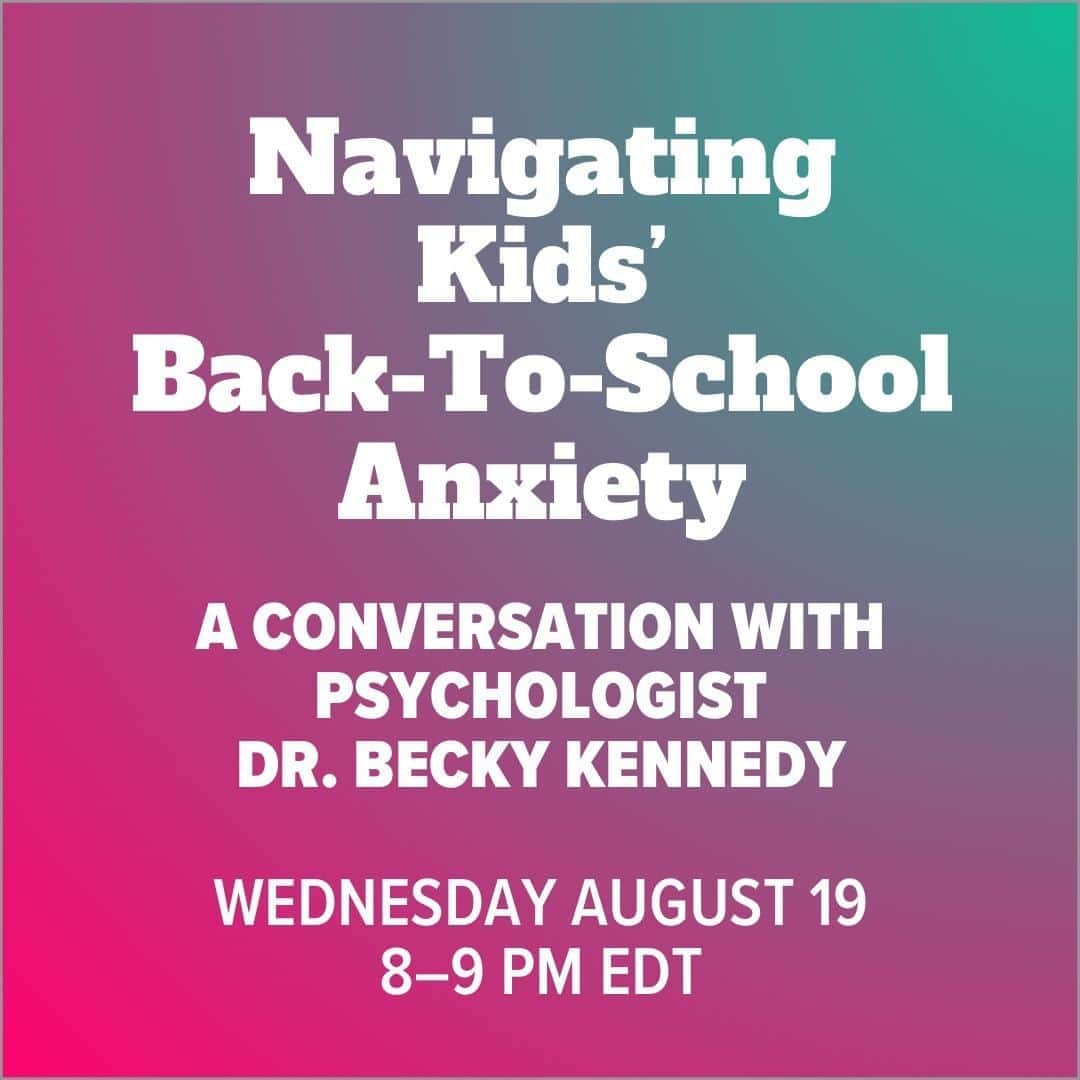Huffington Postさんのインスタグラム写真 - (Huffington PostInstagram)「Join us on Wednesday as we chat with @drbeckyathome and get expert advice on how parents and grandparents can help children manage their anxiety and other emotions as they get ready to go back to school.⁠ ⁠ Get your tickets by going to the link in our bio.」8月16日 5時05分 - huffpost