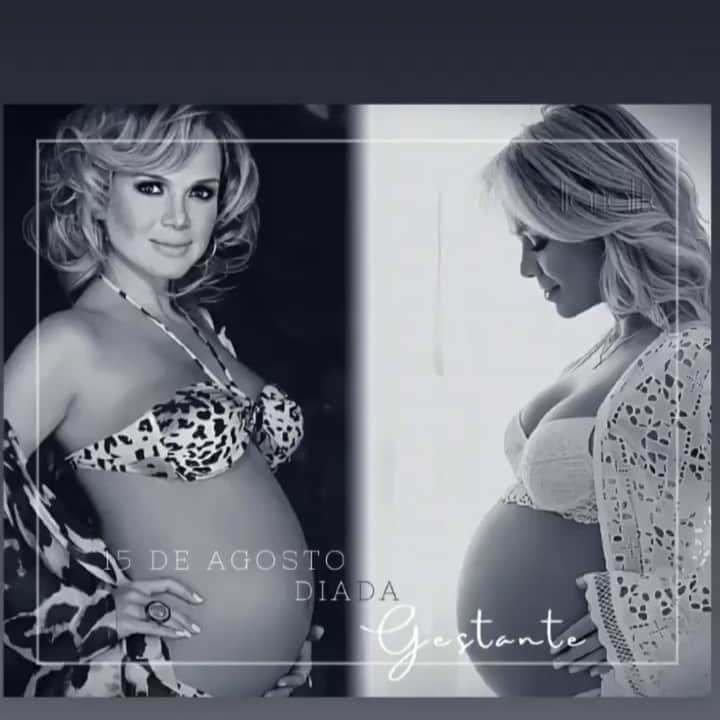 Eliana Michaelichin Bezerraのインスタグラム：「De oncinha grávida, de 7 meses, do Arthur e de branco com 8 meses da Manuela. Sou abençoada e tão agradecida por ter gerado duas vidas que são a razão dos meus dias. Claro que passei perrengues, no caso da Manu, por ex, todos puderam acompanhar os 5 meses que precisei ficar de cama sem poder levantar. Tive muito medo, mas com fé e orações vencemos. Valeu cada segundo, faria TUDO de novo por ela. Faço tudo por ele. Sou leoa quando se trata de filhos. Gerar uma vida é um verdadeiro milagre. Obrigada meu Deus❤️ #diadagestante #familia #eliana #deusconduz」