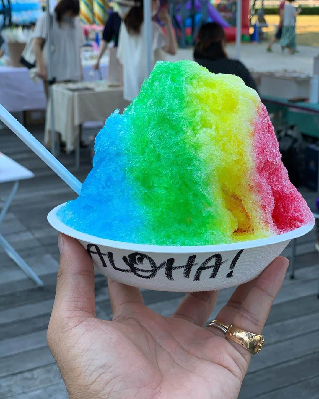 イルマニアさんのインスタグラム写真 - (イルマニアInstagram)「かき氷フェス🍧🍧🍧 ・ ・ 並びすぎてかき氷がさらに美味しく感じたわ😂❤️ ・ ・ このwu-tangのteeは　@o.z.y.k.i.x さんと俺の分のみの超スペシャルな一枚🔥🔥🔥 カッコ良すぎて本当やばい✨なんだかんだ一番好きだなぁ🔥 ・ ・ #イルマニア#mcma#mcmastyle#yt#stussy#nike#wutangclan #wutang #raptees#raptee」8月16日 7時10分 - mcma0821