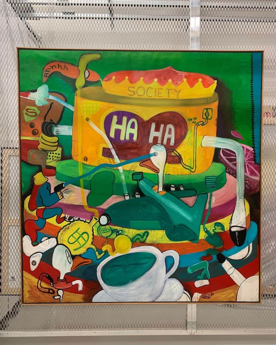 KAWSONEさんのインスタグラム写真 - (KAWSONEInstagram)「Peter Saul, Society, 1964 #PeterSaul」8月16日 10時04分 - kaws